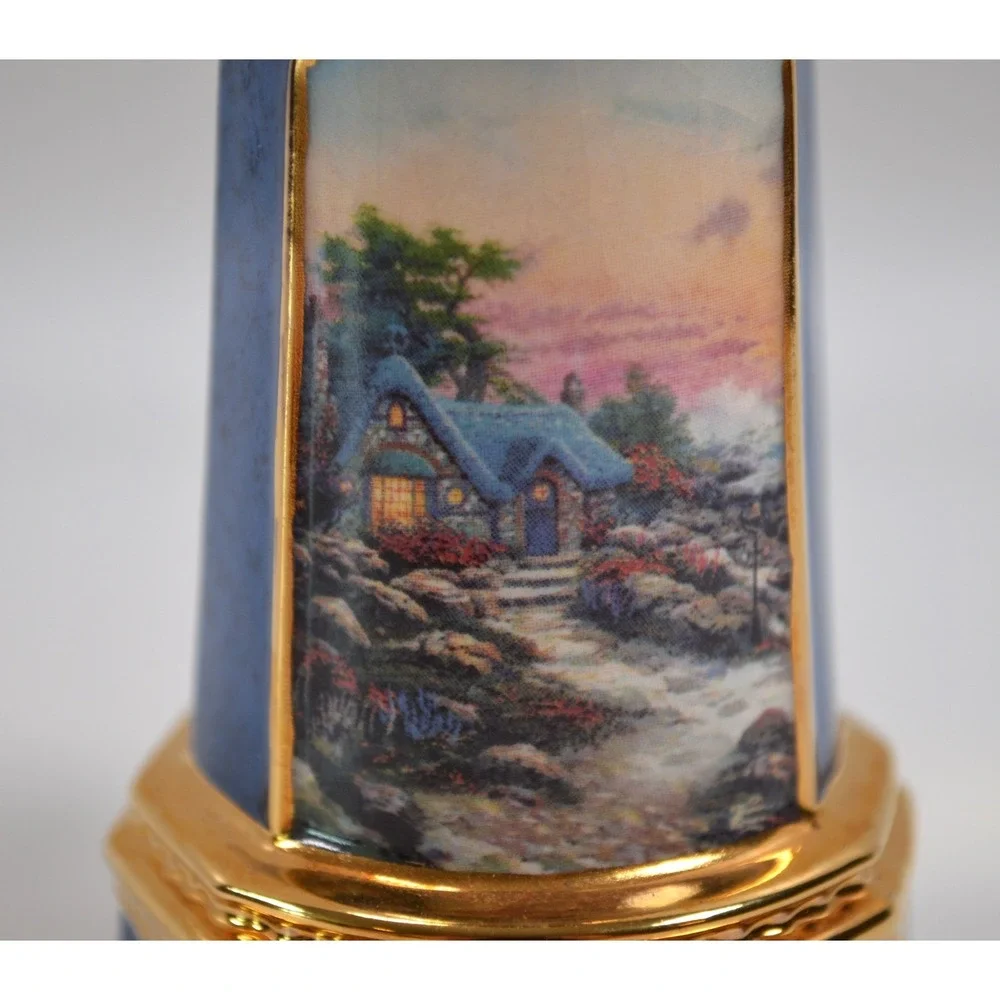 Thomas Kinkade COTTAGE BY THE SEA Seaside Reflections Heirloom Classic Ornament